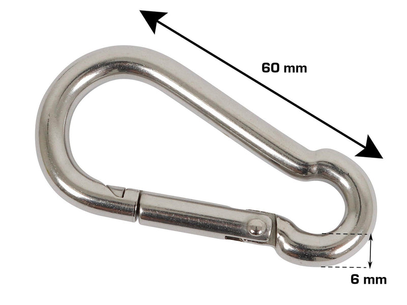 Homeit fireman’s hook Ø6x60 mm in stainless steel 2 pcs.