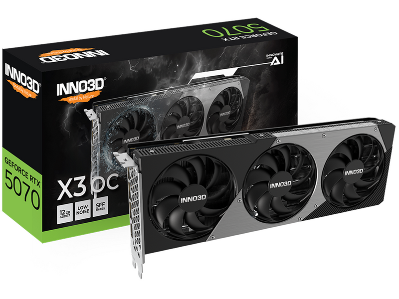 Inno3D GeForce RTX 5070 Twin X3 OC - 12GB GDDR7 RAM - Grafikkarte