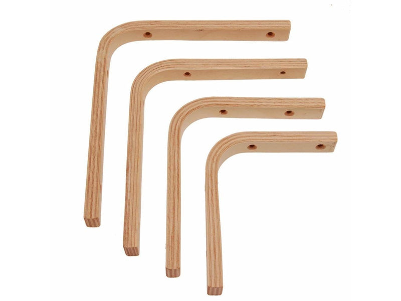 Homeit shelf bracket in veneer 2 x 17.5 x 20 cm natural