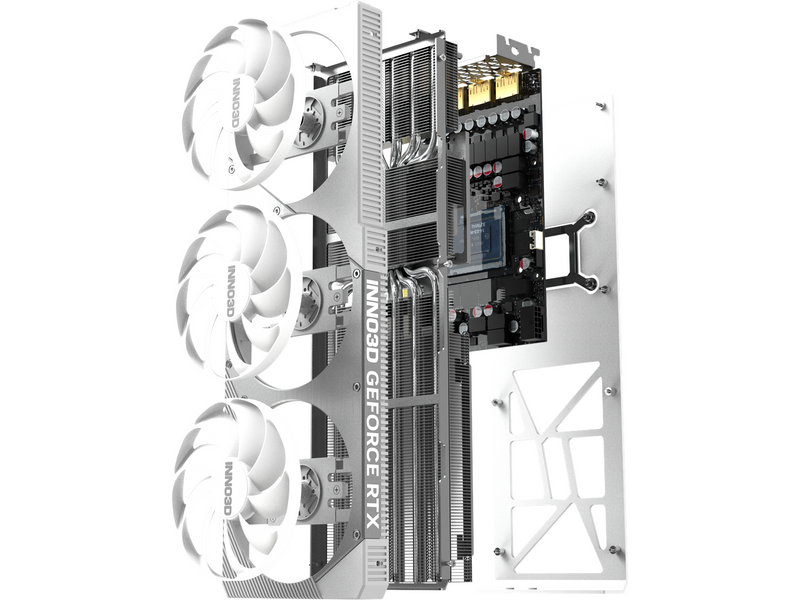 Inno3D GeForce RTX 5070 Ti X3 OC White - 16GB GDDR7 RAM - Grafikkarte