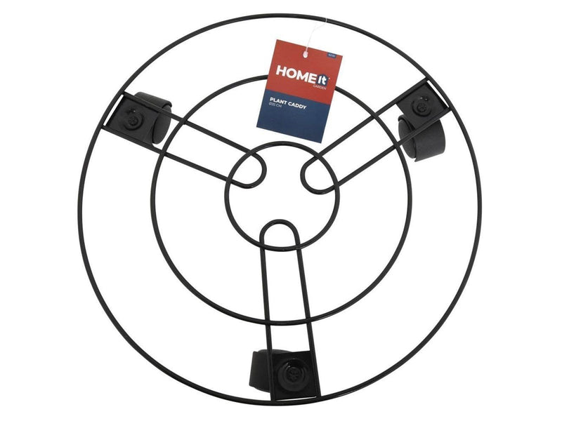 Homeit Pot trolley round galvanized black