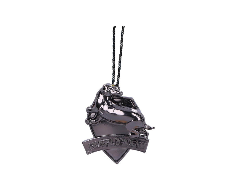 Nemesis Now - Harry Potter Hufflepuff Crest (Silver) Hanging Ornament