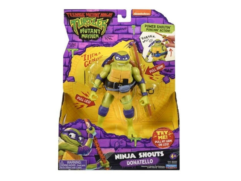 Playmates Toys Turtles Mutant Mayhem - Power Sounds 14cm - Donatello