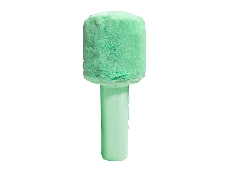 DENVER Bluetooth Karaoke  Microphone Speaker with fluffy top - Green