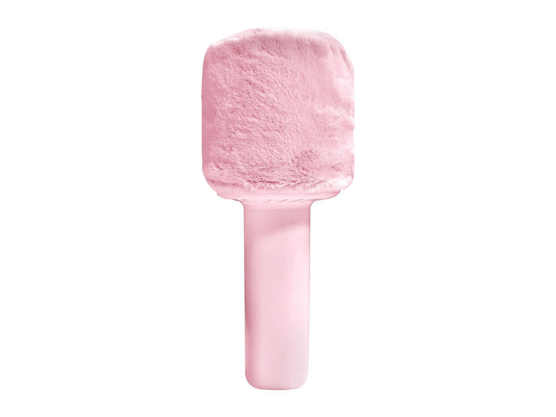 DENVER Bluetooth Karaoke  Microphone Speaker with fluffy top - Pink