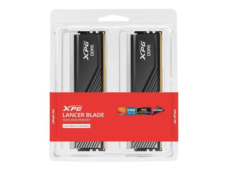 A-Data XPG Lancer Blade RGB DDR5-6000 - 64GB - CL30 - Dual Channel (2 pcs) - AMD EXPO & Intel XMP - Schwarz mit RGB