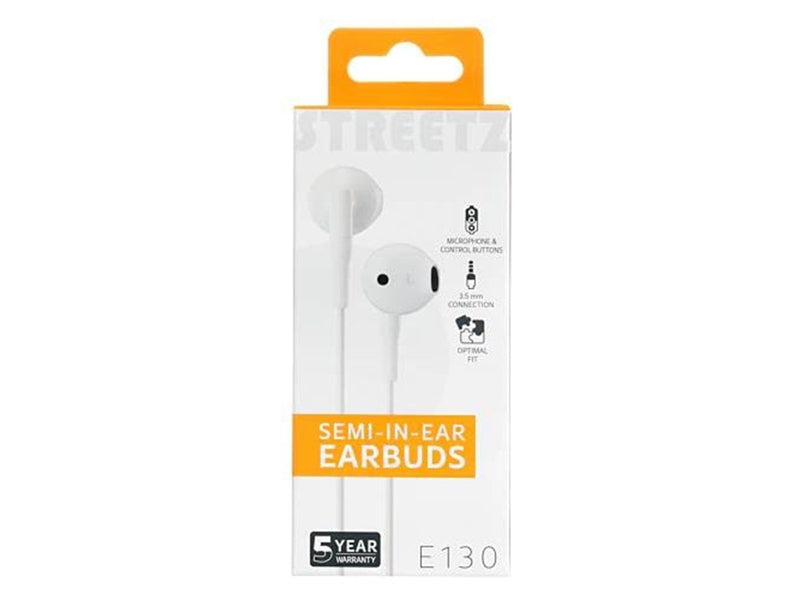 STREETZ E130 Semi-in-Ear Headset - 1.2 m