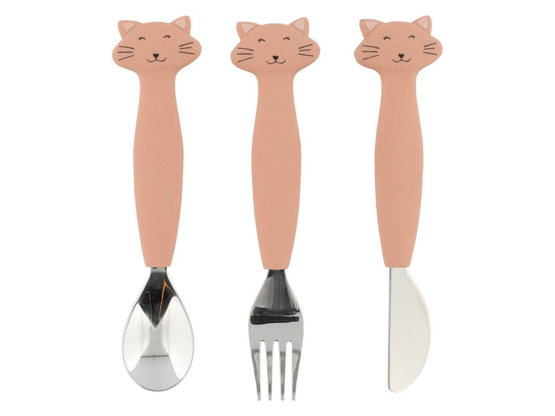Trixie Baby Silicone Dining Set - Mrs. Cat 3pcs.