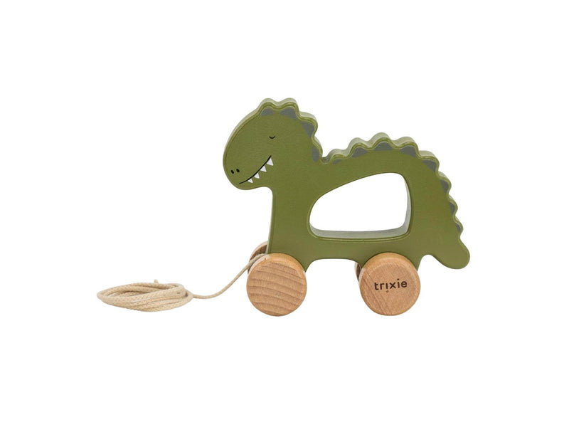 Trixie Baby Wooden Pull Figure - Mr. Dino