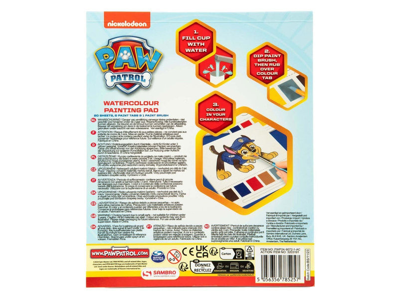 Sambro - PAW Patrol Coloring with Water Coloring Block 27pcs.