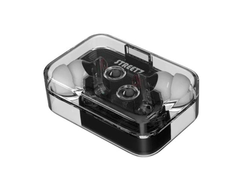 STREETZ True Wireless Earbuds - Transparent Black