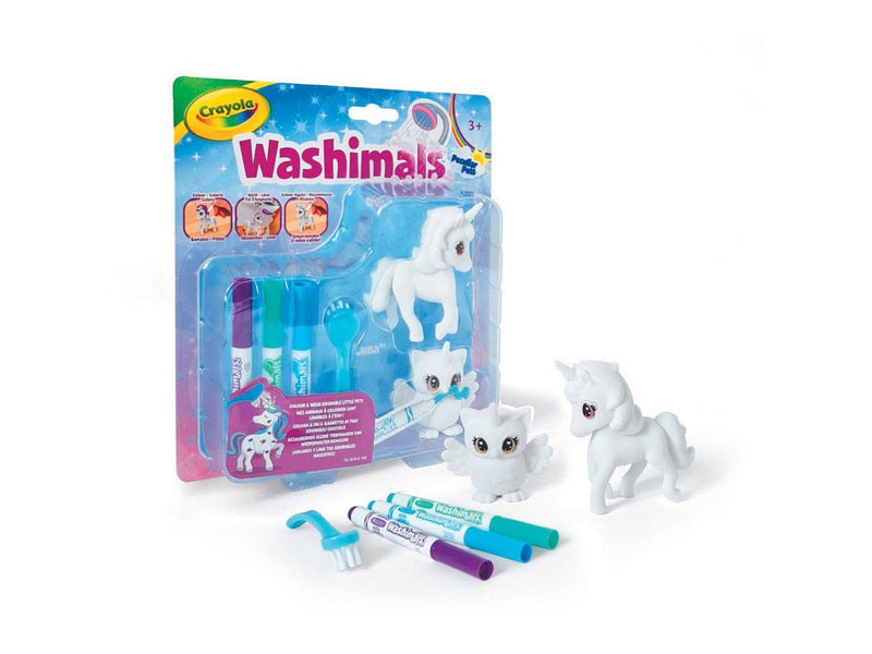 Crayola - Washimals Animals - Unicorn Luna and Owl Una