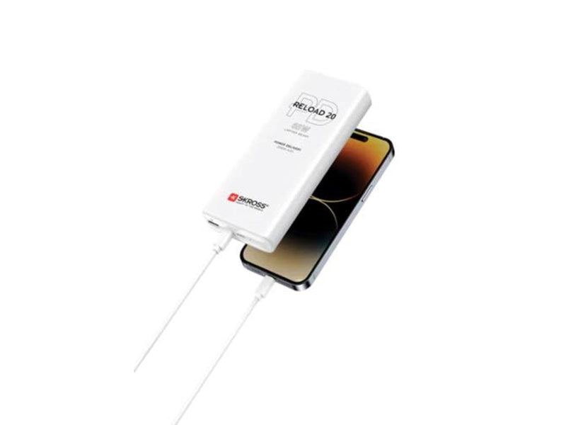 SKross RELOAD 20 PD - 20.000 mAh Powerbank (Akku) - Weiß - 20000 mAh