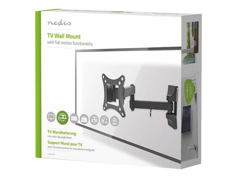 Nedis TVWM1510BK bracket - full-motion - for TV - black