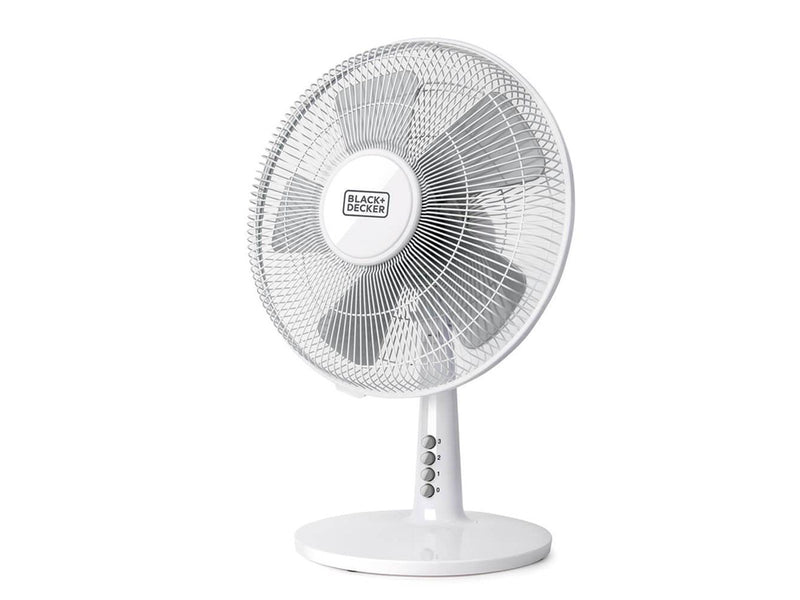 Black & Decker Desk Fan 5 Blades White