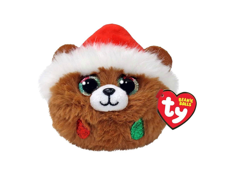 Ty Teeny Puffies Christmas Bear Pudding 10cm