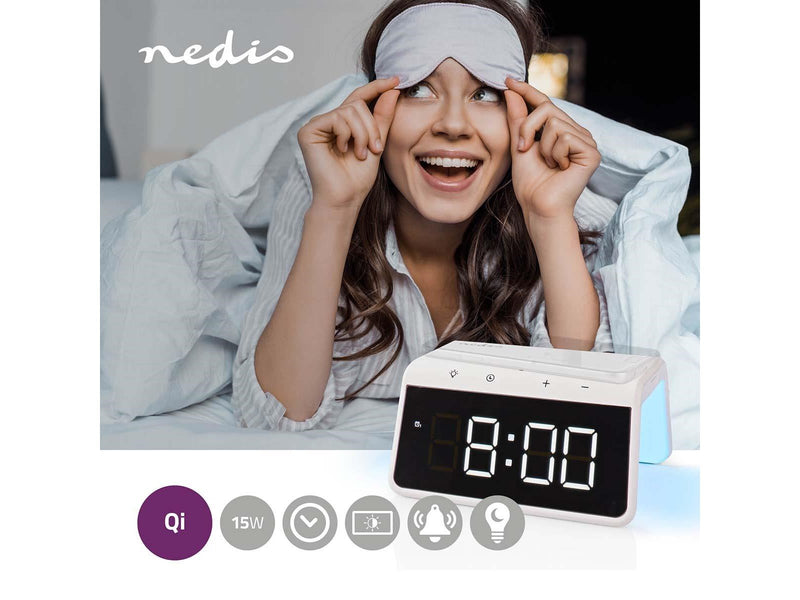 Nedis Digital alarm clock White