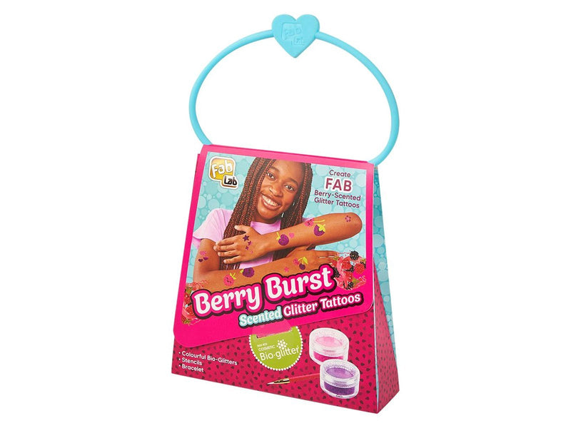Fab Lab Berry Burst Glitter Tattoos with scent