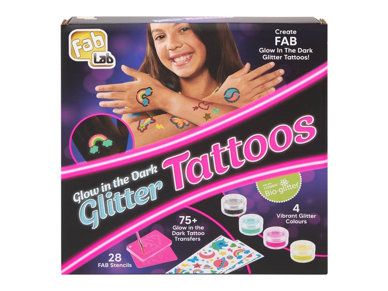 Fab Lab Glow in the dark -Glitter Tattoos