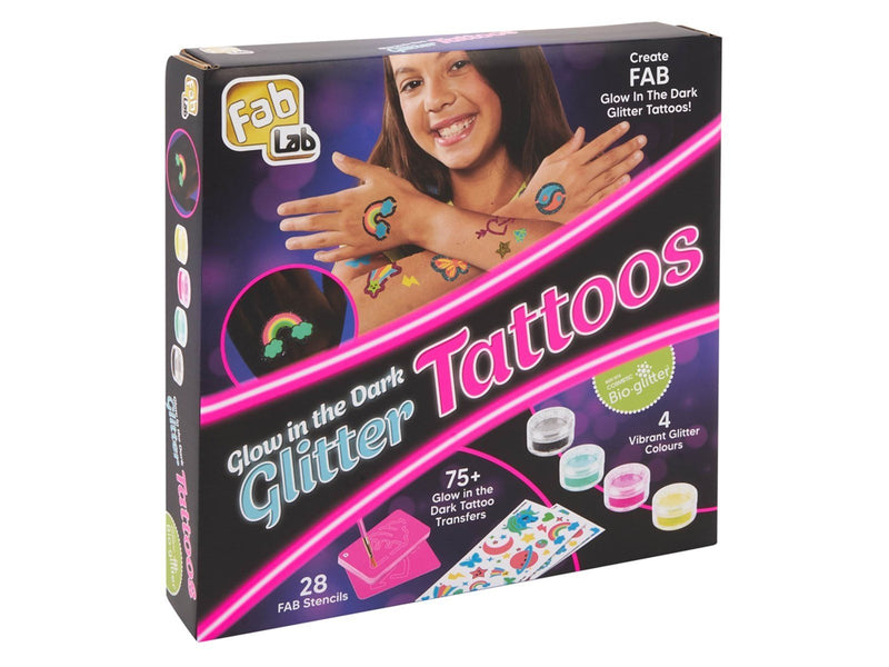 Fab Lab Glow in the dark -Glitter Tattoos