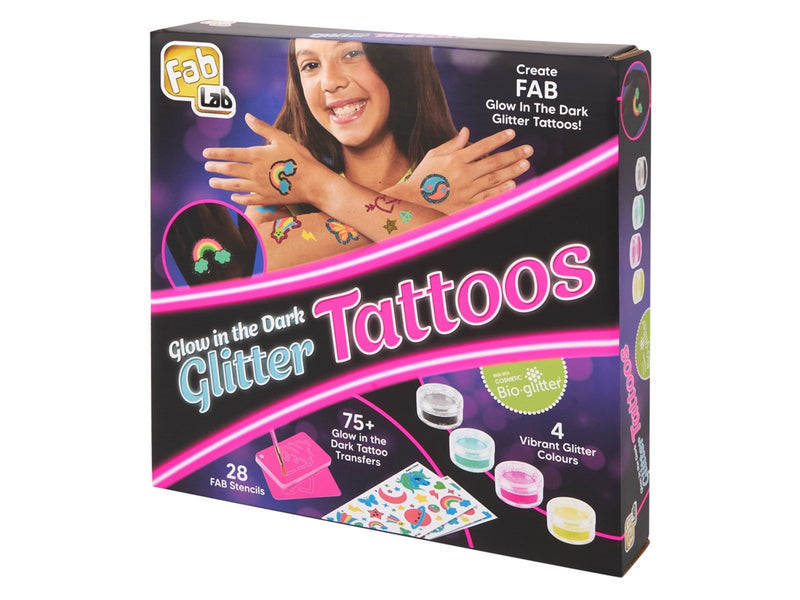 Fab Lab Glow in the dark -Glitter Tattoos