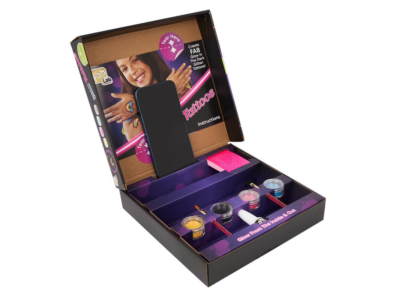 Fab Lab Glow in the dark -Glitter Tattoos