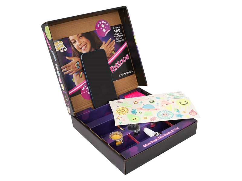 Fab Lab Glow in the dark -Glitter Tattoos