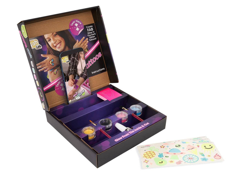 Fab Lab Glow in the dark -Glitter Tattoos