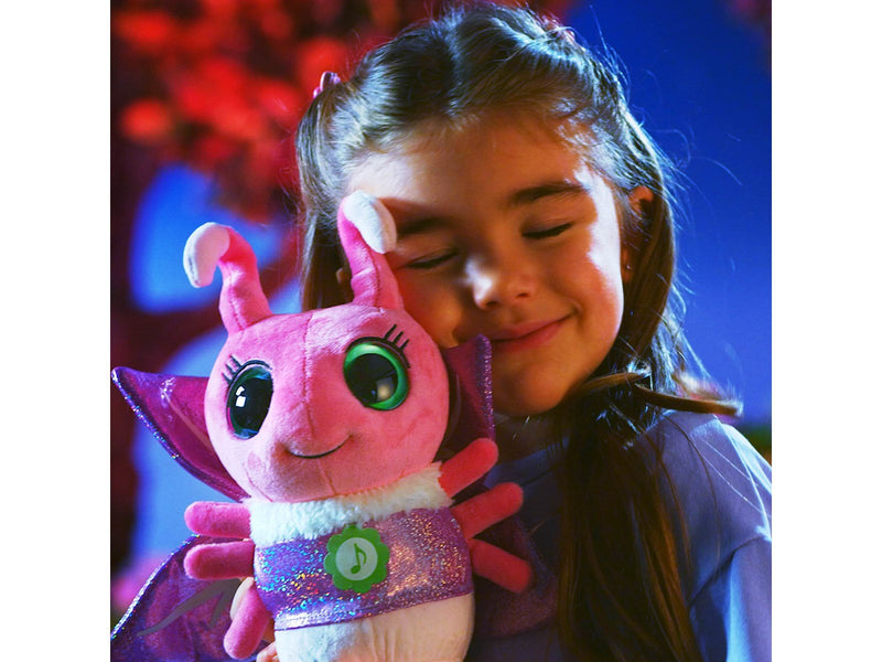 Glowies bedtime buddy with music and light Pink. 28 cm