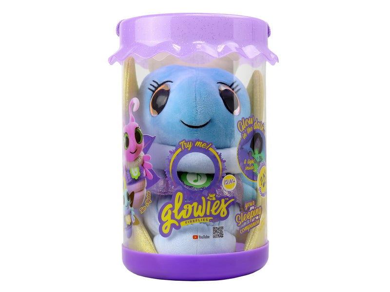 Glowies Bedtime buddy with music and light Blue. 28 cm