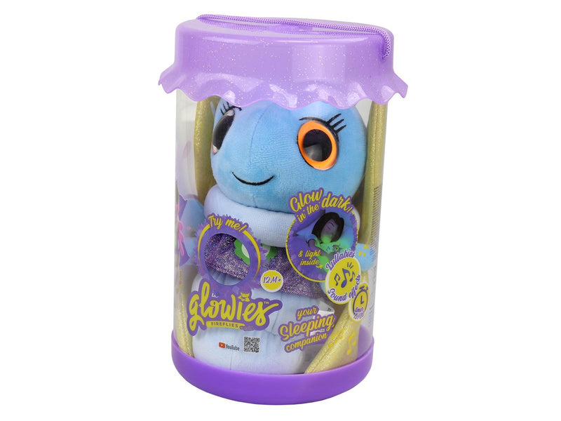 Glowies Bedtime buddy with music and light Blue. 28 cm