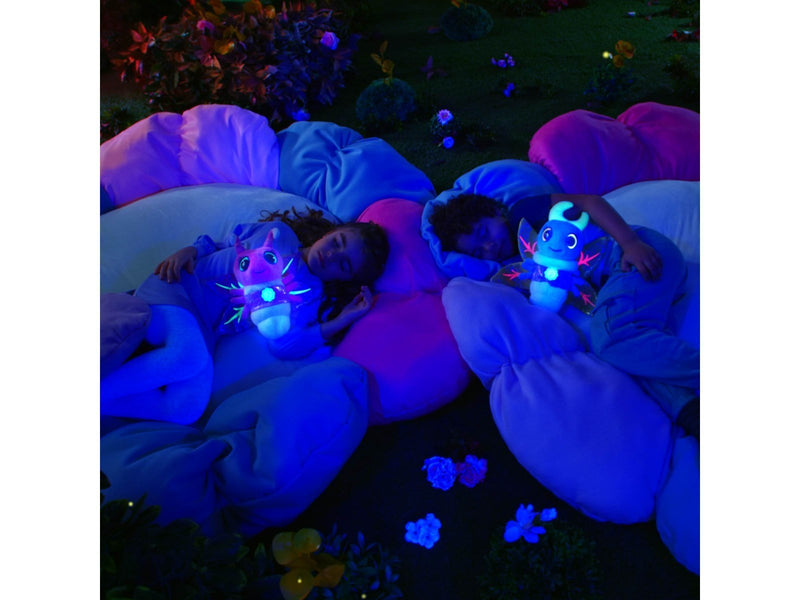 Glowies Bedtime buddy with music and light Blue. 28 cm