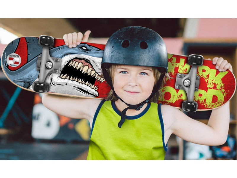 Stamp Skateboard Shark
