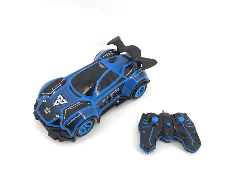 SPEED X RC Steam 2WD Car BLUE 1:16 Steaming & light