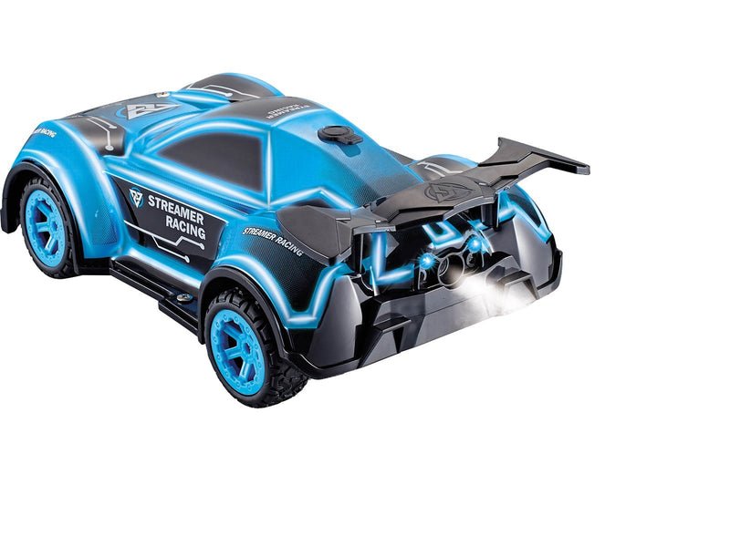 SPEED X RC Steam 2WD Car BLUE 1:16 Steaming & light