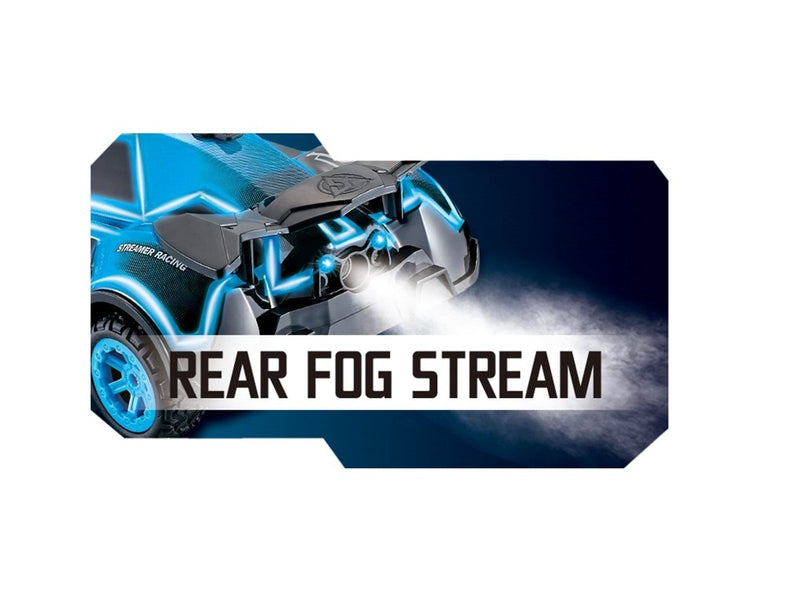 SPEED X RC Steam 2WD Car BLUE 1:16 Steaming & light