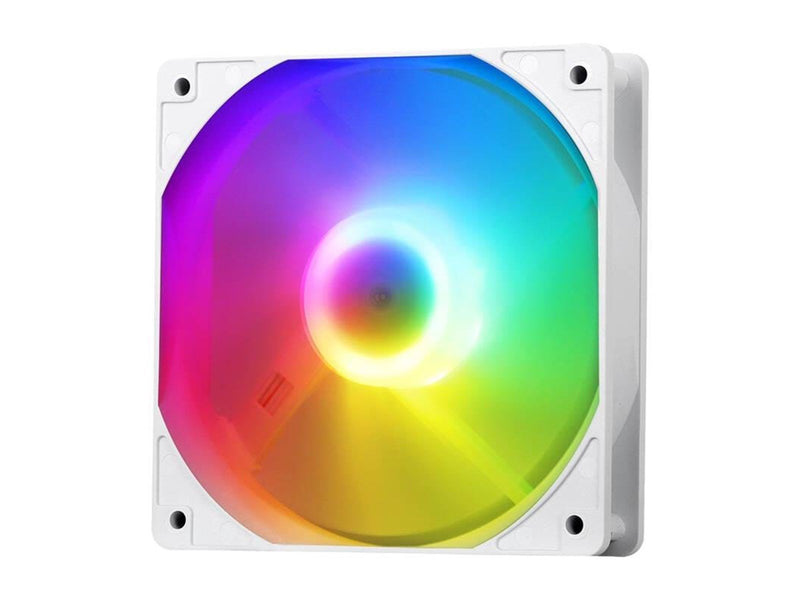 Darkflash C7 computer fan (white) - Gehäuselüfter - 120mm - Weiß mit RGB-Beleuchtung - 23 dBA