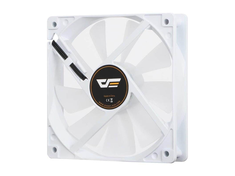 Darkflash C7 computer fan (white) - Gehäuselüfter - 120mm - Weiß mit RGB-Beleuchtung - 23 dBA