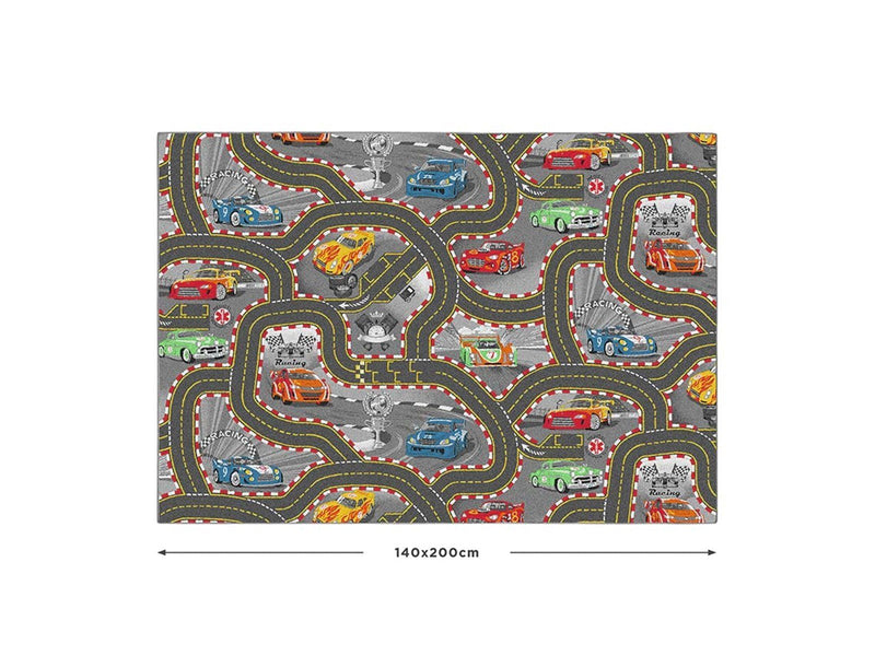 Rebel Roads Legetæppe - Racer bane - 140 x 200 cm