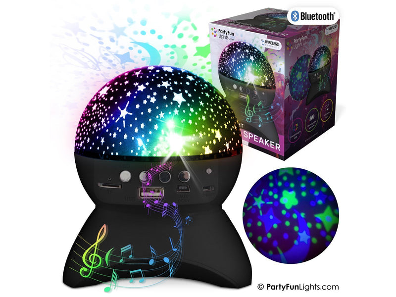 Party Funlight Stjernehimmel Bluetooth højttaler - Sort