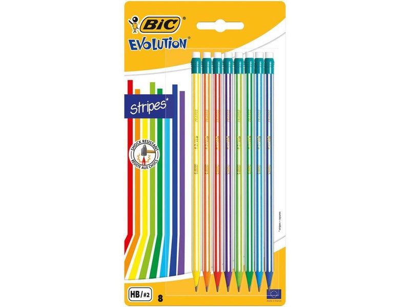 BIC - Evolution Pencils with Eraser 8pcs.
