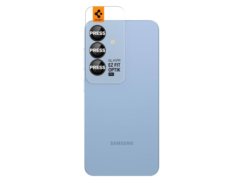 Spigen Glass tR EZ Fit Optik Pro HD 2 Pack - Black - Samsung Galaxy S25