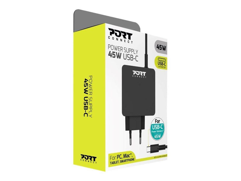 PORT Designs PORT Connect - Retail - power adapter - 45 Watt Netzteile - ATX - 80 Plus