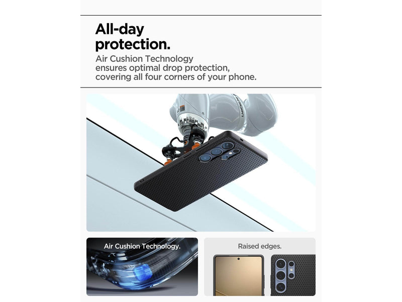 Spigen Liquid Air - Matte Black - Samsung Galaxy S25 Ultra