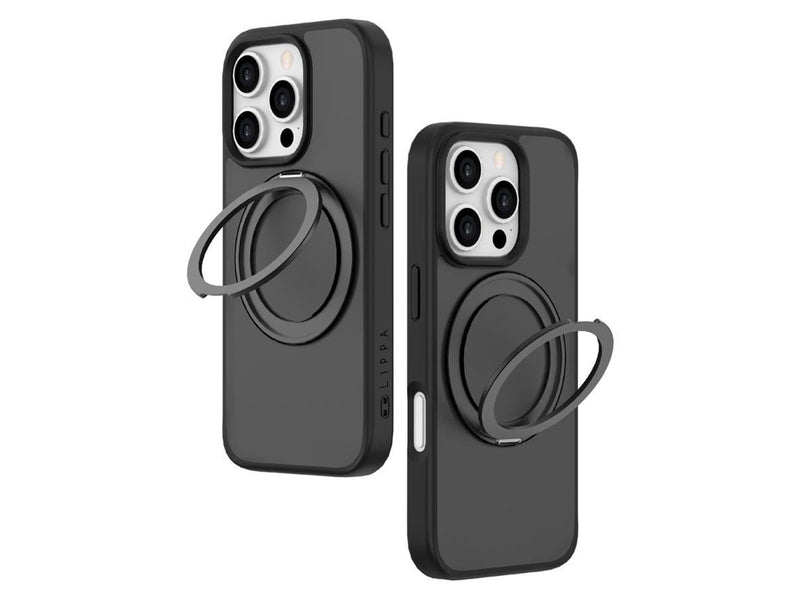 Lippa MagSafe 360 rotating iPhone 16 Pro Cover Black
