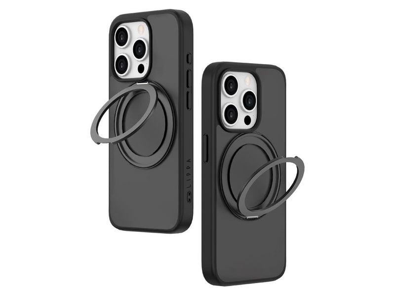 Lippa MagSafe 360 rotating iPhone 15 Pro Cover Black