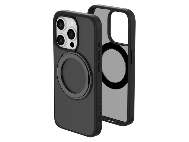 Lippa MagSafe 360 rotating iPhone 15 Pro Cover Black