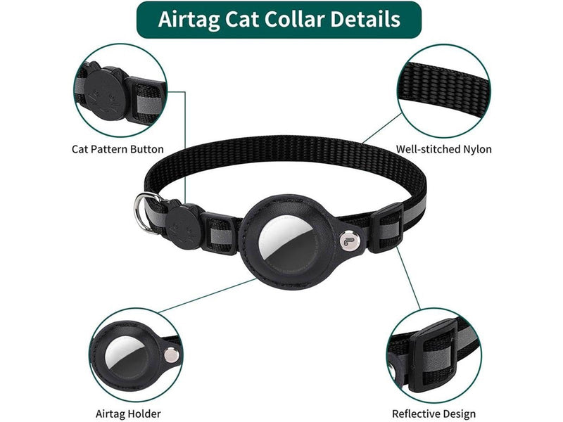 Lippa Collar for Cats and Dogs 22-32 cm Black