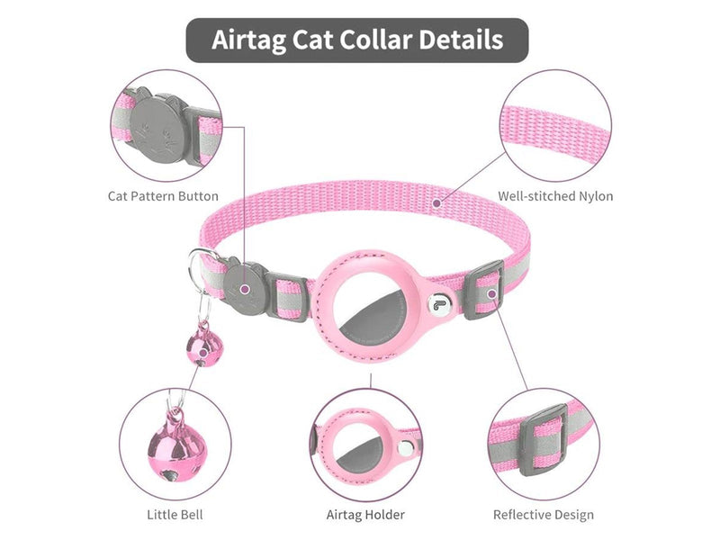 Lippa Collar for Cats and Dogs – For AirTag and Smart Finder - 22-32 cm