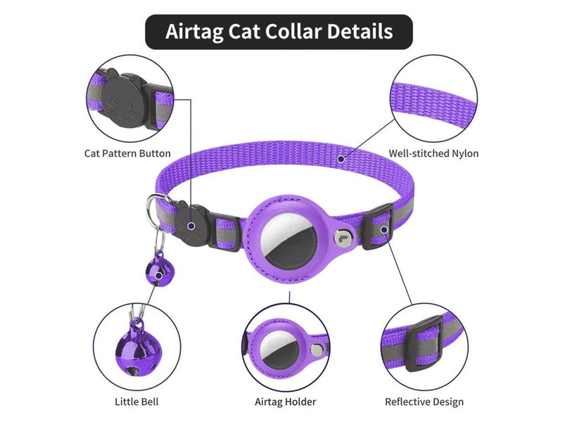 Lippa Collar for Cats and Dogs – For AirTag and Smart Finder - 22-32 cm